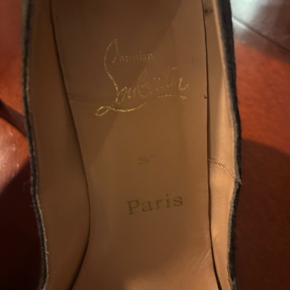 Christian Louboutin Black Heels with Bow Detail - Picture 6 of 8